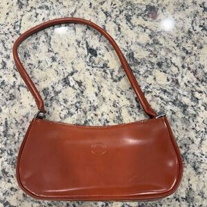Tan Minimalist Leather Shoulder Bag